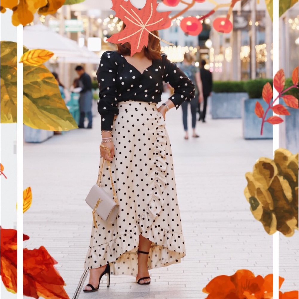 Anthropologie top and skirt